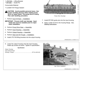 John Deere 595P11P2GA (5900 Series) Pump Drive Component Technical Manual (CTM150719) - Image 4