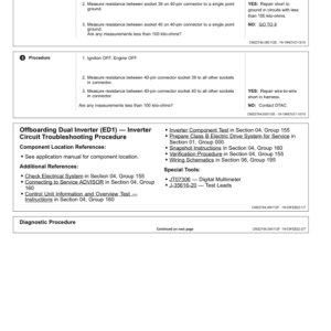 John Deere Power Inverters and Motor Generators (PD280 & PD400) Component Technical Manual (CTM165619) - Image 2