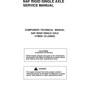 John Deere NAF Rigid Single Axle Component Technical Manual (CTM281) - Image 1