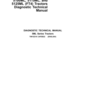 John Deere 5100ML, 5115ML, 5125ML Tractors Service Repair Manual (Apr 18 - Current) - Image 2