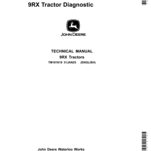 John Deere 9RX 710, 9RX 770, 9RX 830 Scraper Tractors Service Repair Manual (TM181619 & TM181719) - Image 2