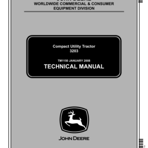 John Deere 3203 Tractor Technical Repair Manual (TM1150) - Image 1