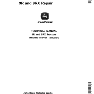 John Deere 9RX 490, 9RX 540, 9RX 590, 9RX 640 Tractors Service Repair Manual (TM164919) - Image 1
