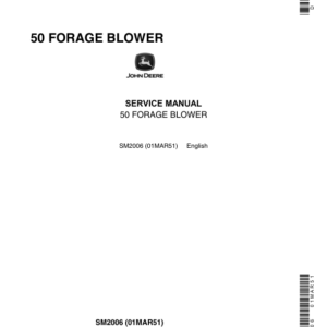 John Deere 50 Forage Blower Service Repair Manual (SM2006) - Image 1