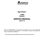 Ag-Chem TG3244, 9205 LNMS System Service Repair Manual - Image 1