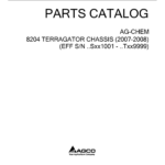 Ag-Chem 8204 TerraGator Chassis Parts Catalog Manual - Image 1