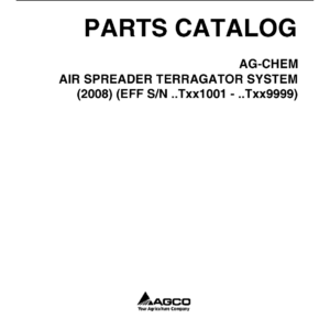 Ag-Chem Air Spreader TerraGator System Parts Catalog Manual - Image 9