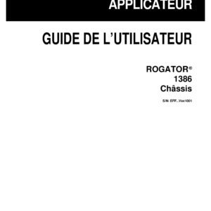 Ag-Chem 1386 RoGator Chassis Operators Manual - Image 2