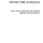 Ag-Chem 6303, 8303 TerraGator Chassis Repair Time Schedule Manual - Image 1