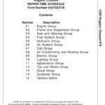 Ag-Chem 1396 RoGator Chassis Repair Time Schedule Manual - Image 1