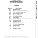Ag-Chem 994H, 1194H RoGator Chassis Repair Time Schedule Manual - Image 1
