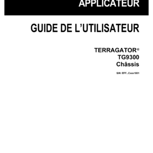 Ag-Chem TG9300 Chassis TerraGator Flotation Chassis Operators Manual - Image 2