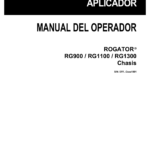 Ag-Chem RoGator RG900, RG1100, RG1300 Chasis Row Crop Chassis Operators Manual (Spanish) CXXX1001 and later Without DEF System - Image 1