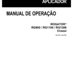 Ag-Chem RoGator RG900, RG1100, RG1300 Chassi Row Crop Operators Manual (Portuguese) CXXX1001 and later Without DEF System - Image 1