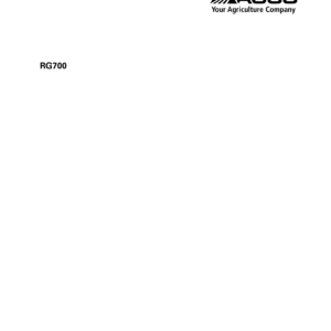 Ag-Chem RG700 Applicator Chassis Tier III Operators Manual - Image 2