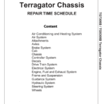 Ag-Chem TG7300B, TG8300B Flotation Chassis Repair Time Schedule Manual - Image 1