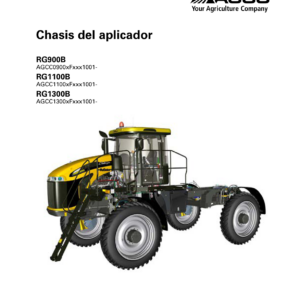Ag-Chem RG900B, RG1100B, RG1300B Row Crop Chassis Operators Manual - Image 4