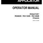 Ag-Chem RG900B, RG1100B, RG1300B Row Crop Chassis Operators Manual - Image 1