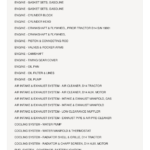AGCO Allis D14 Tractor and Auxiliary Motor Parts Catalog Manual - Image 1