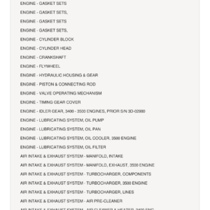 AGCO Allis D21 Tractor Parts Catalog Manual - Image 1