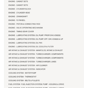AGCO Allis 7030 Tractor Parts Catalog Manual - Image 1