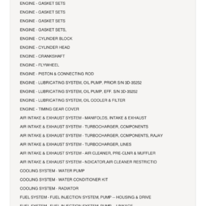 AGCO Allis 7040 Tractor Parts Catalog Manual - Image 1