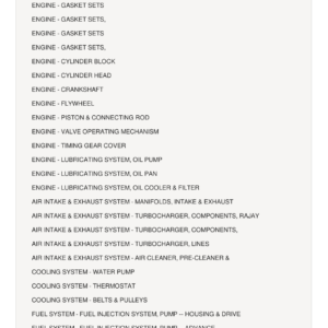 AGCO Allis 7045 Tractor Parts Catalog Manual - Image 1