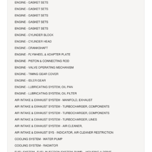 AGCO Allis 7000 Tractor Parts Catalog Manual - Image 1