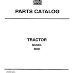 AGCO Allis 8050 Tractor Parts Catalog Manual - Image 1