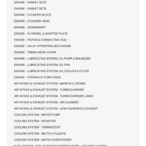 AGCO Allis 6070 Tractor Parts Catalog Manual