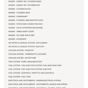 AGCO Allis 5230 Synchro-Shift Tractor Parts Catalog Manual