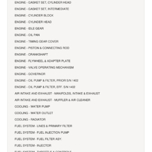 AGCO Allis 5215 HST Tractor Parts Catalog Manual