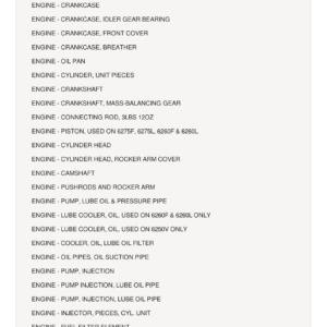 AGCO Allis 6250 VF, 6260 FV, 6275 F and Deutz-Fahr DX 3.30VF, DX 3.50VF Tractor Parts Catalog Manual - Image 1