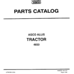AGCO Allis 4650 Tractor Parts Catalog Manual - Image 1