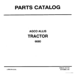 AGCO Allis 6680 Tractor Parts Catalog Manual - Image 1