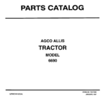 AGCO Allis 6690 Tractor Parts Catalog Manual - Image 1