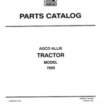 Allis-Chalmers 7650 Tractor Parts Catalog Manual - Image 1