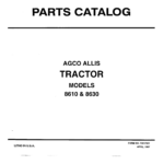 Allis-Chalmers 8610, 8630 Tractor Parts Catalog Manual - Image 1