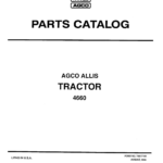 AGCO Allis 4660 Tractor Parts Catalog Manual - Image 1