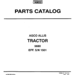 AGCO Allis 5680 Tractor Parts Catalog Manual - Image 1
