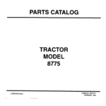 AGCO Allis 8775 Tractor Parts Catalog Manual - Image 1