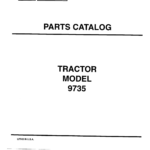 AGCO Allis 9735 Tractor Parts Catalog Manual - Image 1