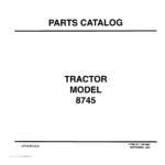 AGCO Allis 8745 Tractor Parts Catalog Manual - Image 1