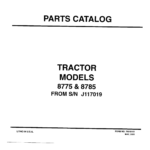 AGCO Allis 8775, 8785 Tractor Parts Catalog Manual (SN J117019 and Up) - Image 1