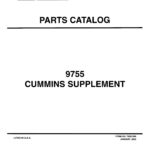 AGCO Allis 9755 Cummins Engine Supplement Parts Catalog Manual - Image 1