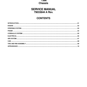 Ag-Chem 1386 RoGator Chasis Service Repair Manual
