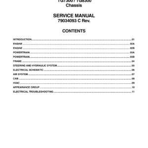 Ag-Chem TG7300, TG8300 TerraGator Chassis Service Repair Manual - Image 1