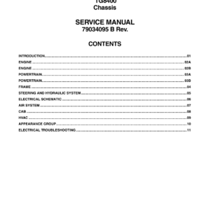 Ag-Chem TG8400 TerraGator Chassis Service Repair Manual - Image 1