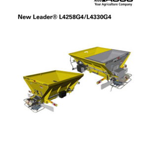 New Leader L4258G4, L4330G4 Fertilizer Applicators Service Repair Manual