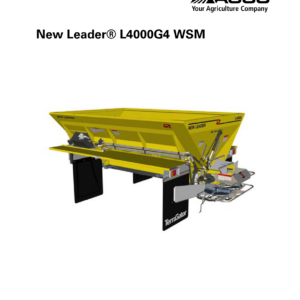 New Leader L4000G4 Spinner Spreader Service Repair Manual